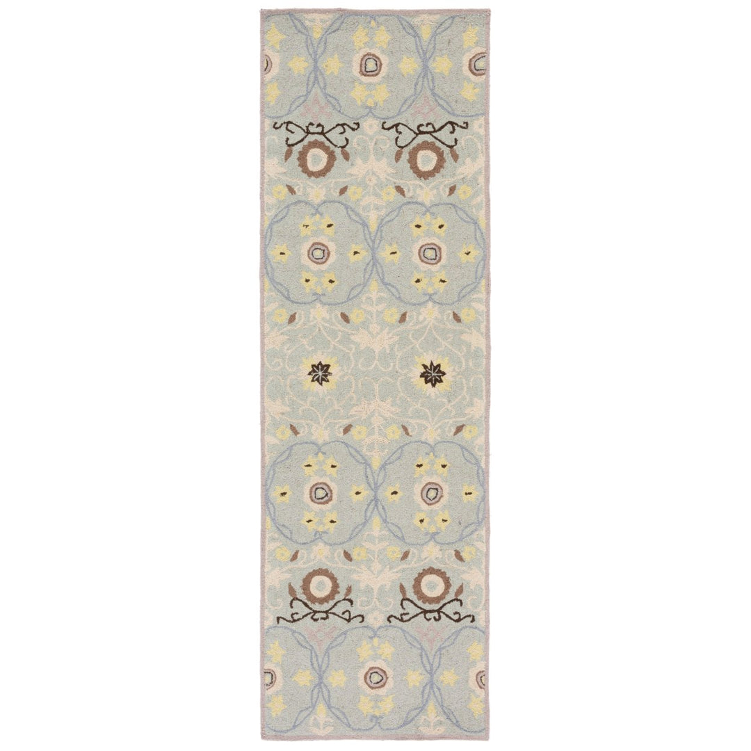 SAFAVIEH Chelsea HK727C Light Blue / Ivory Rug Image 5