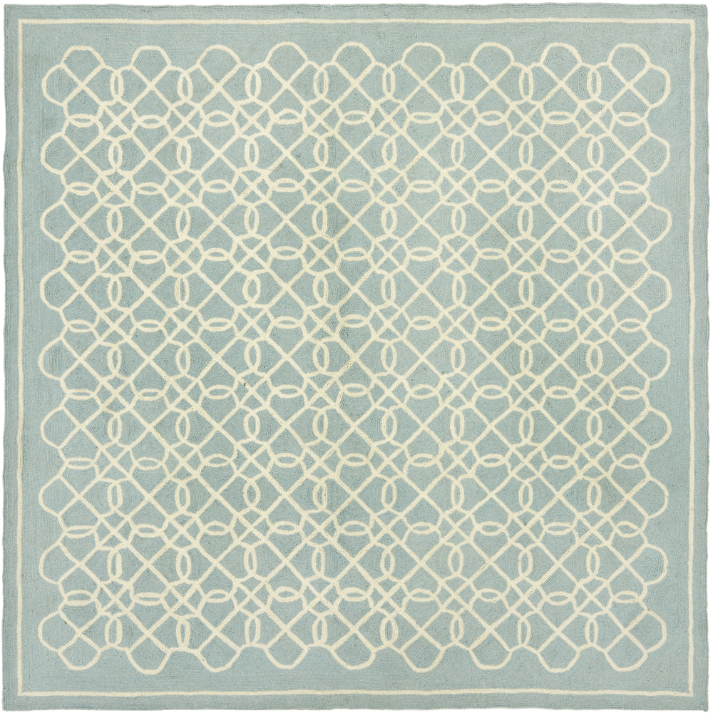 SAFAVIEH Chelsea HK739B Hand-hooked Blue / Ivory Rug Image 2