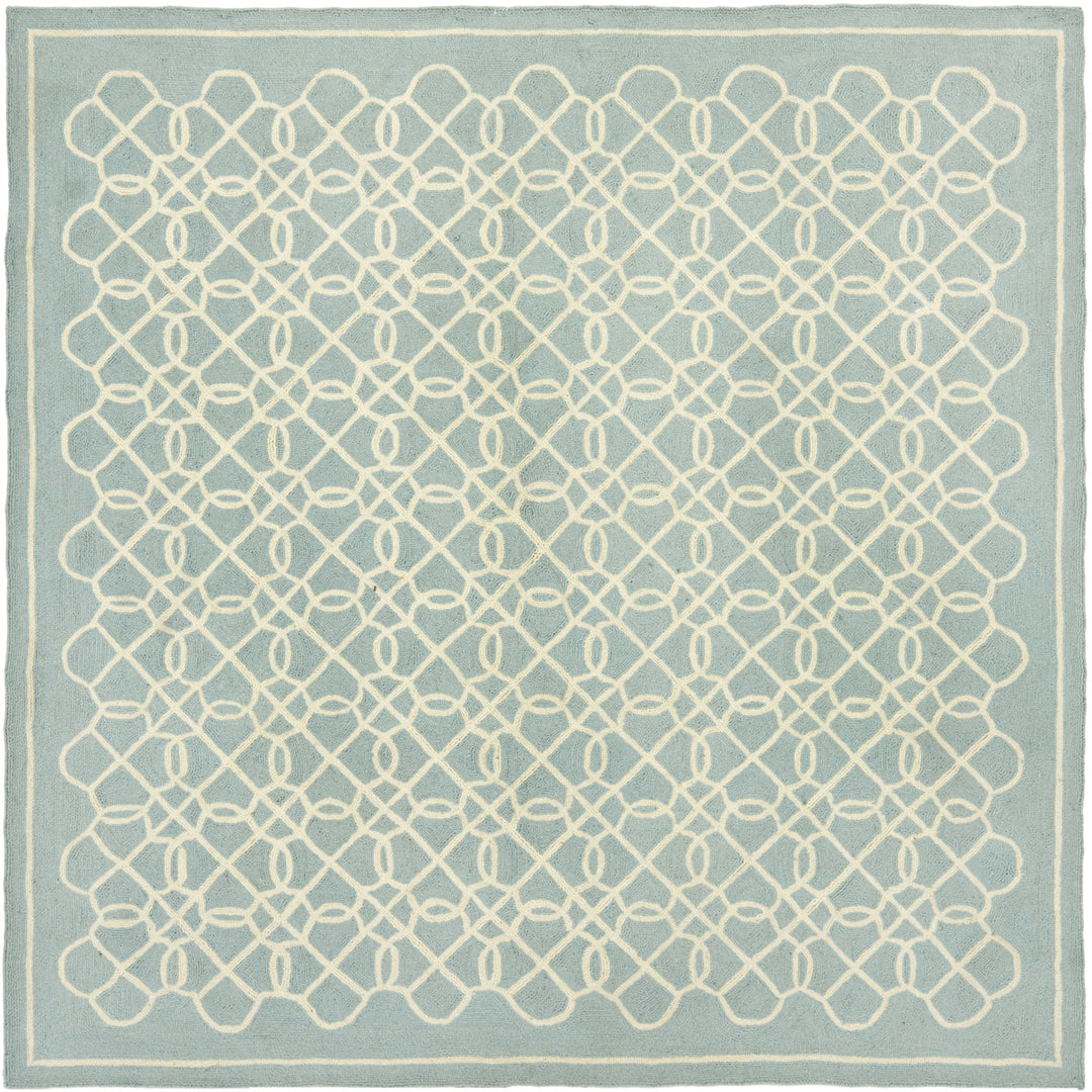 SAFAVIEH Chelsea HK739B Hand-hooked Blue / Ivory Rug Image 2