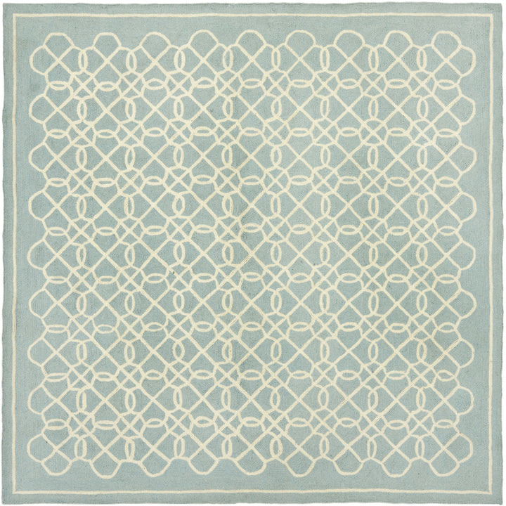 SAFAVIEH Chelsea HK739B Hand-hooked Blue / Ivory Rug Image 2