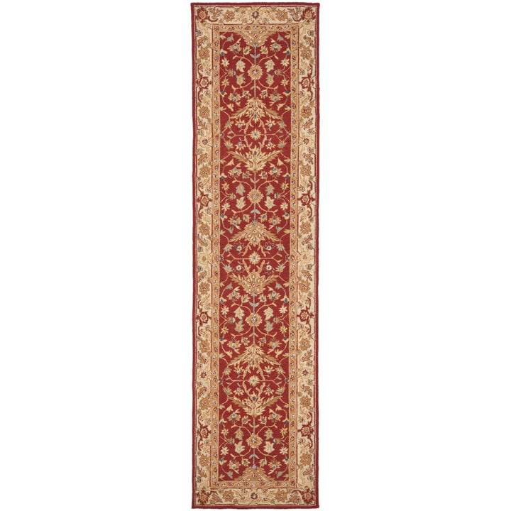 SAFAVIEH Chelsea HK751A Hand-hooked Red / Ivory Rug Image 4