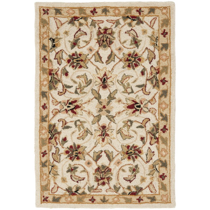 SAFAVIEH Chelsea HK78C Hand-hooked Ivory / Ivory Rug Image 1