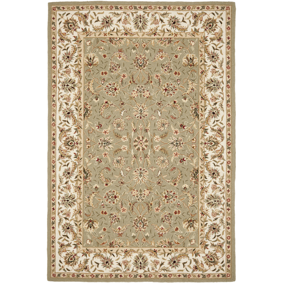 SAFAVIEH Chelsea HK78D Hand-hooked Taupe / Ivory Rug Image 1