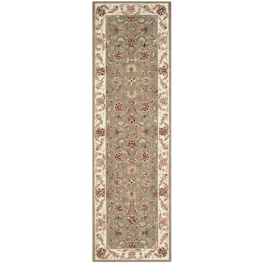 SAFAVIEH Chelsea HK78D Hand-hooked Taupe / Ivory Rug Image 5