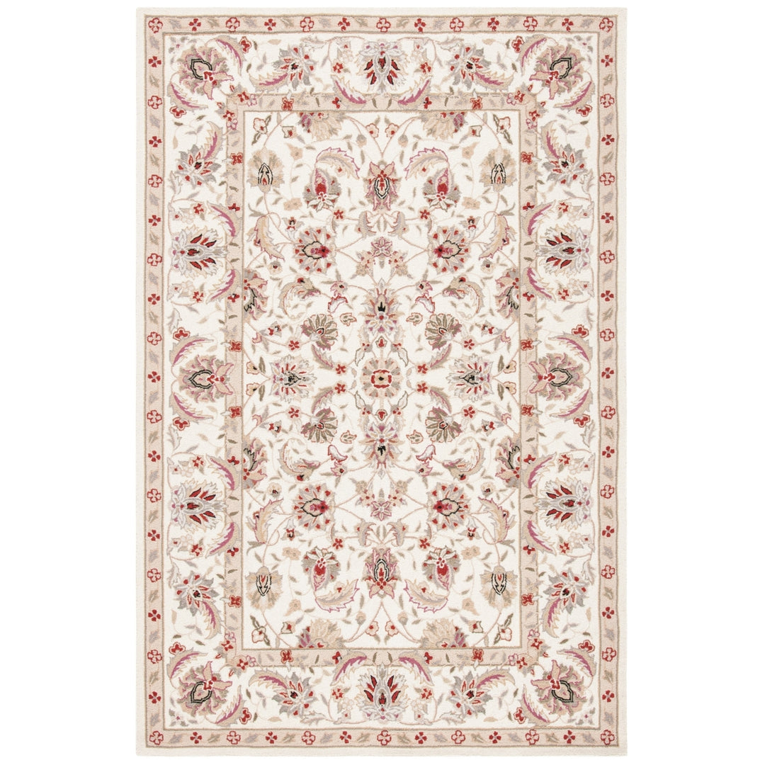 SAFAVIEH Chelsea HK78C Hand-hooked Ivory / Ivory Rug Image 5