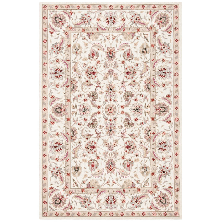 SAFAVIEH Chelsea HK78C Hand-hooked Ivory / Ivory Rug Image 1