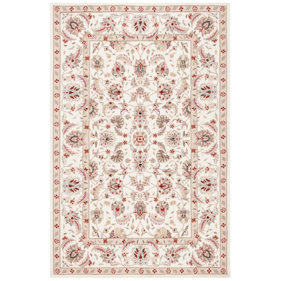 SAFAVIEH Chelsea HK78C Hand-hooked Ivory / Ivory Rug Image 1