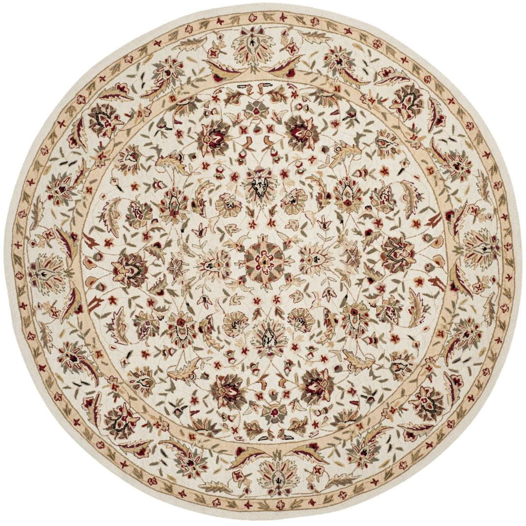 SAFAVIEH Chelsea HK78C Hand-hooked Ivory / Ivory Rug Image 1