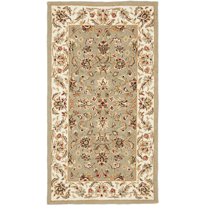 SAFAVIEH Chelsea HK78D Hand-hooked Taupe / Ivory Rug Image 8