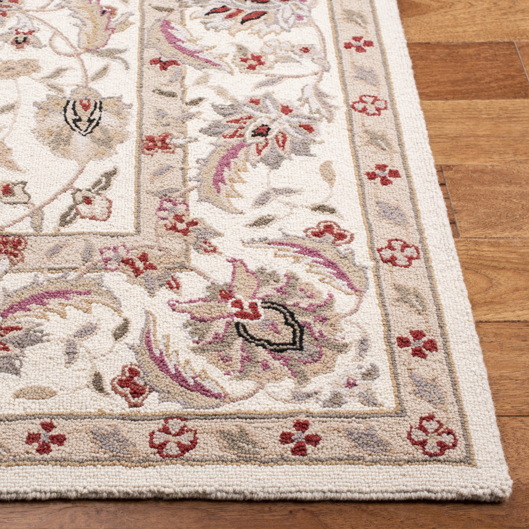 SAFAVIEH Chelsea HK78C Hand-hooked Ivory / Ivory Rug Image 9