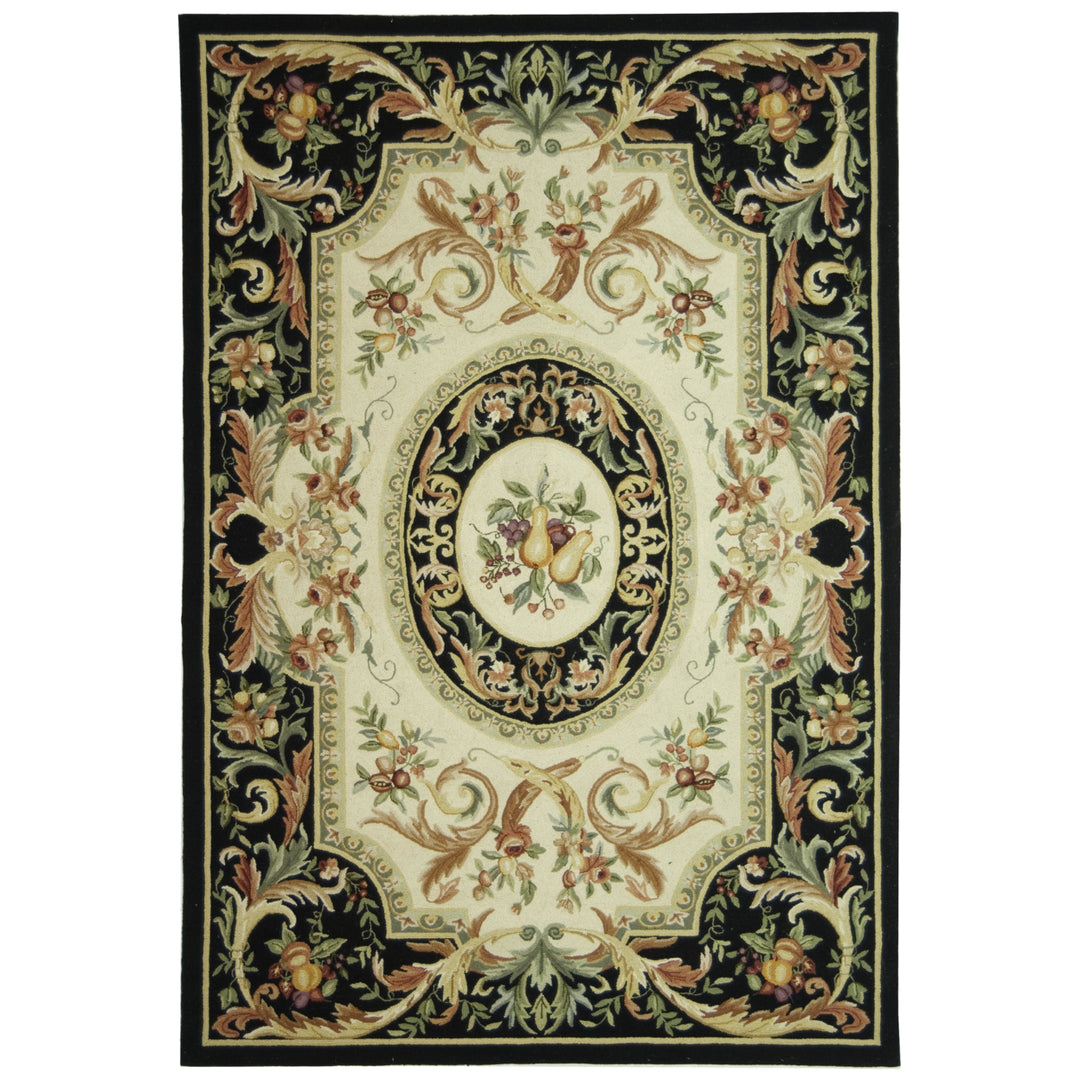 SAFAVIEH Chelsea Collection HK80A Hand-hooked Black Rug Image 5