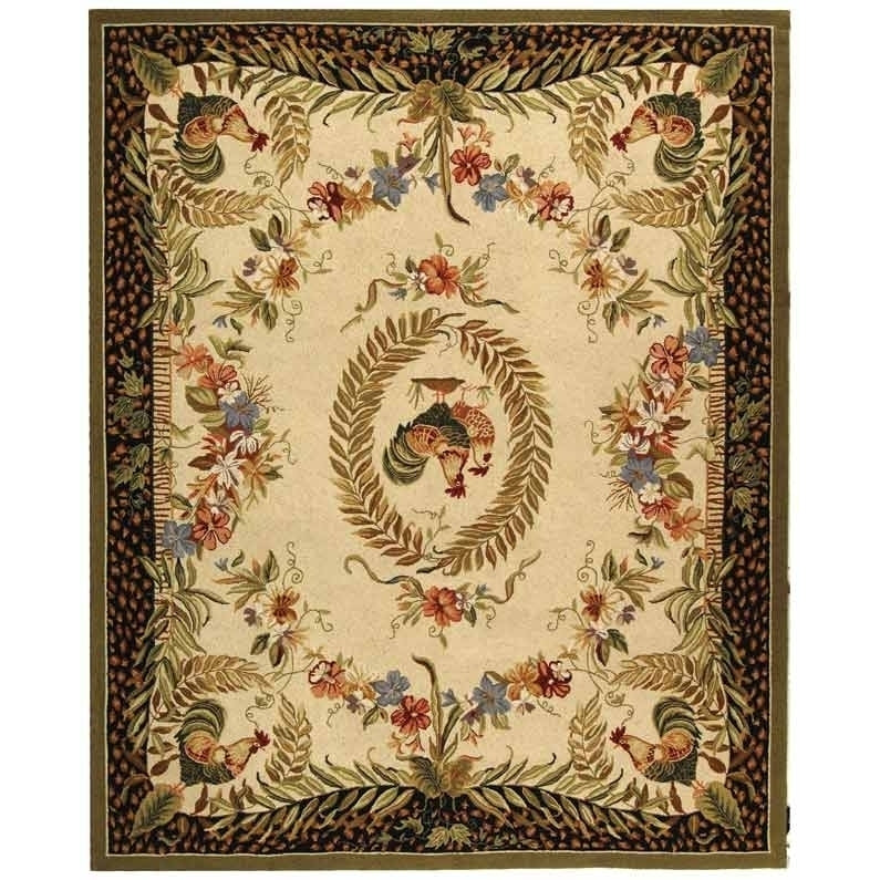 SAFAVIEH Chelsea HK92A Hand-hooked Creme / Black Rug Image 2