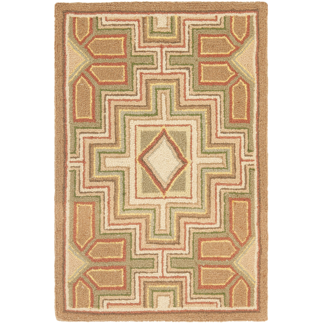 SAFAVIEH Chelsea Collection HK9A Hand-hooked Beige Rug Image 1