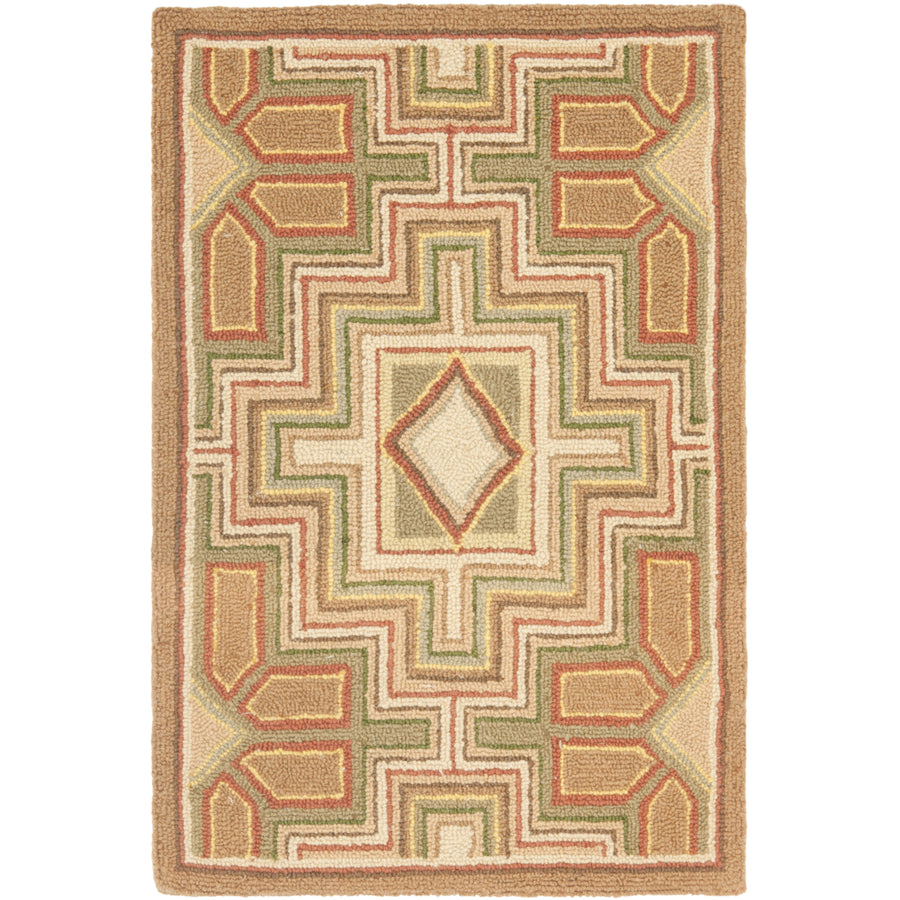 SAFAVIEH Chelsea Collection HK9A Hand-hooked Beige Rug Image 1