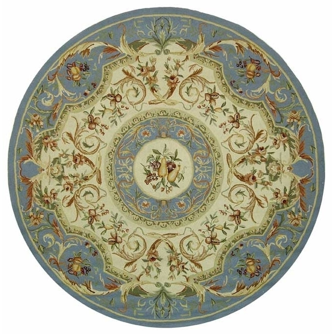 SAFAVIEH Chelsea Collection HK80B Hand-hooked Blue Rug Image 5