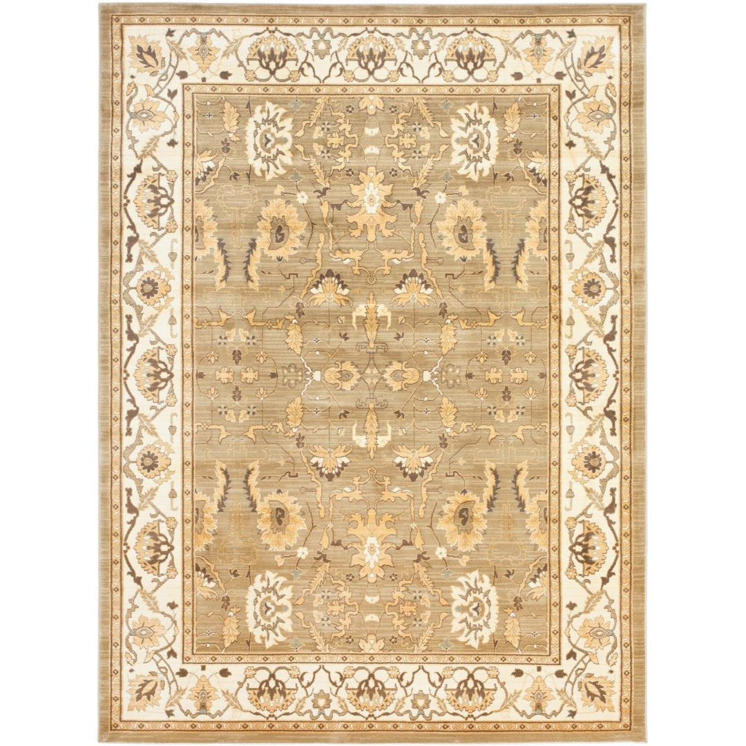 SAFAVIEH Heirloom Collection HLM1666-5211 Green/Creme Rug Image 1