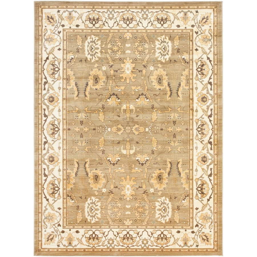 SAFAVIEH Heirloom Collection HLM1666-5211 Green/Creme Rug Image 1