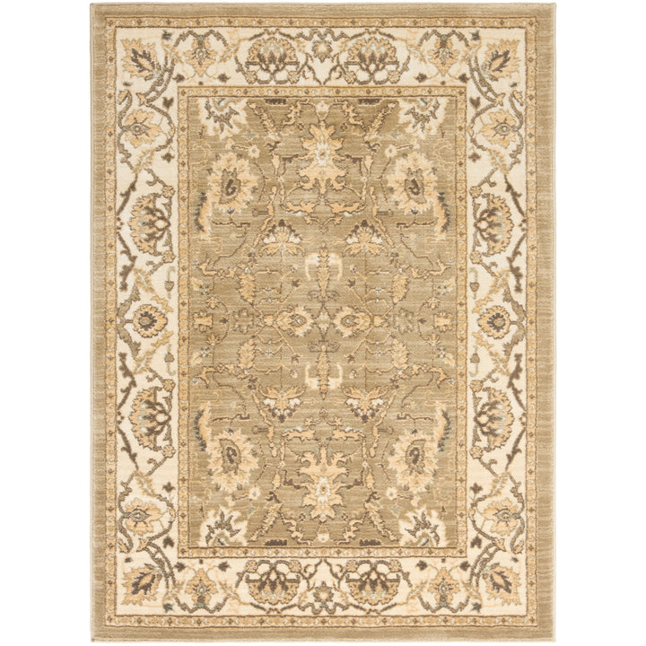 SAFAVIEH Heirloom Collection HLM1666-5211 Green/Creme Rug Image 1