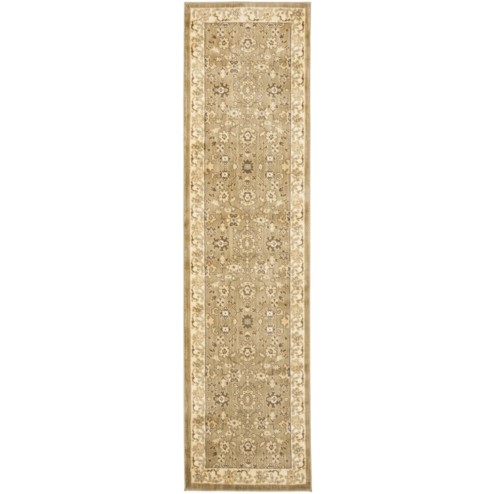 SAFAVIEH Heirloom Collection HLM1738-5211 Green/Creme Rug Image 2