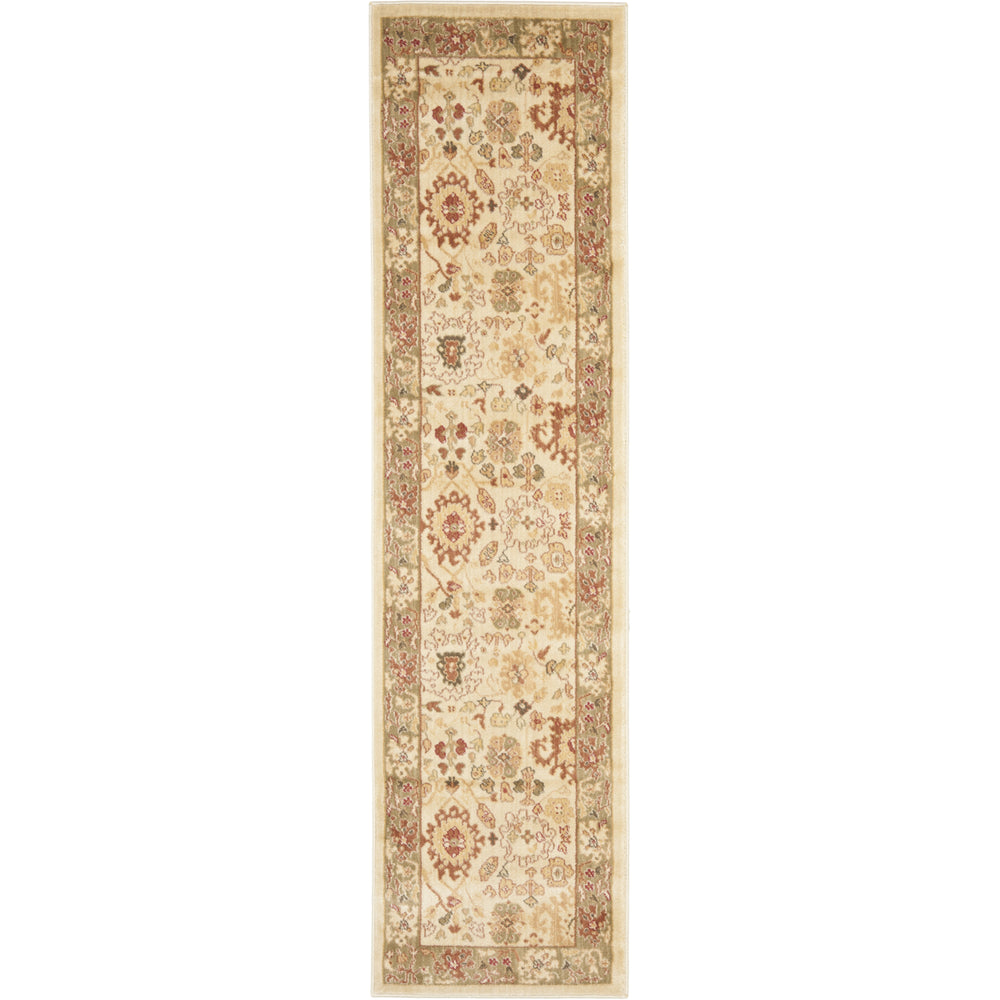 SAFAVIEH Heirloom Collection HLM1739-1152 Cream/Green Rug Image 2