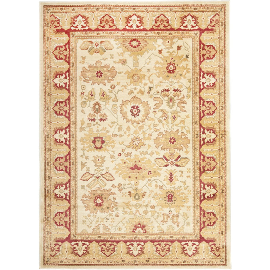 SAFAVIEH Heirloom Collection HLM1741-1140 Creme / Red Rug Image 1