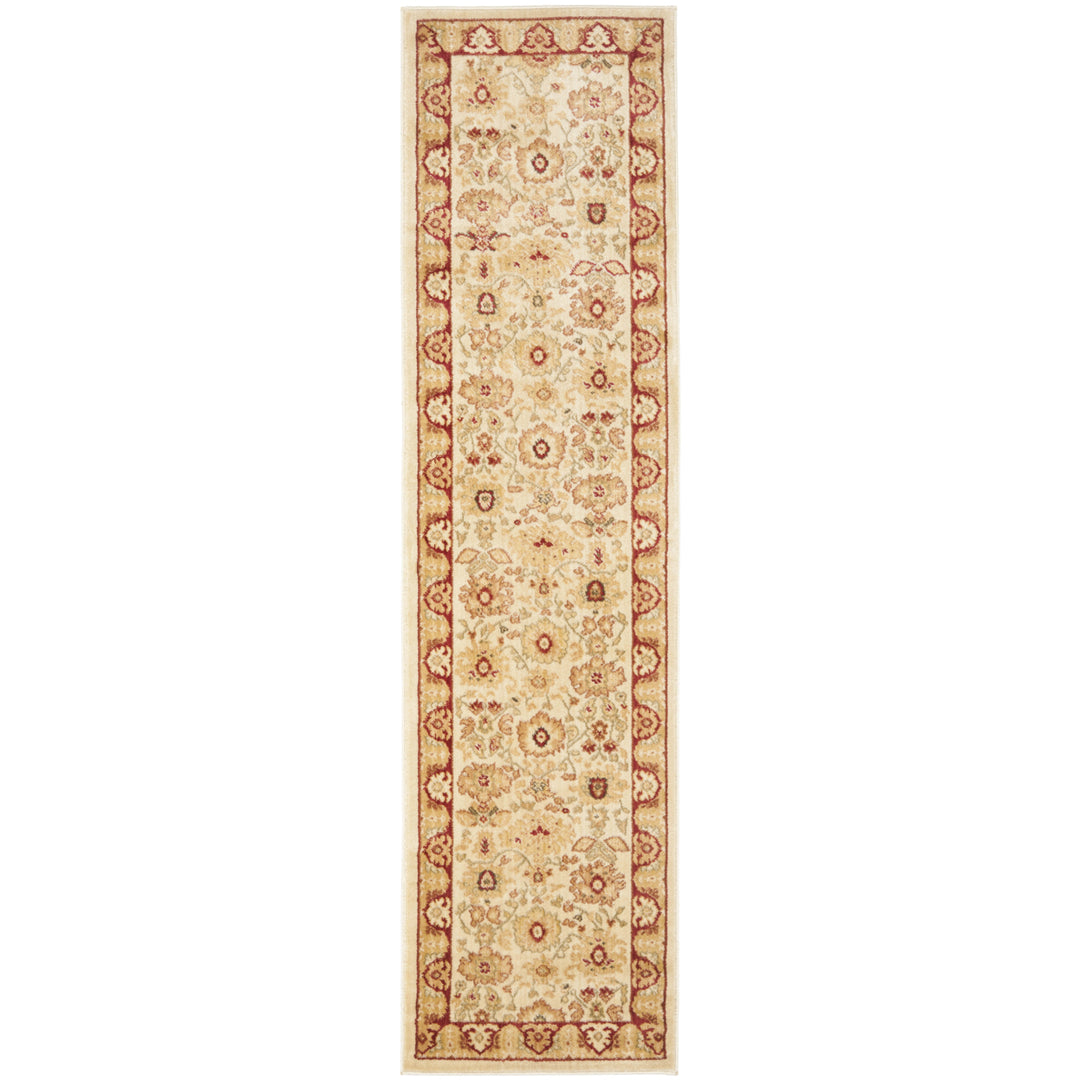 SAFAVIEH Heirloom Collection HLM1741-1140 Creme / Red Rug Image 2