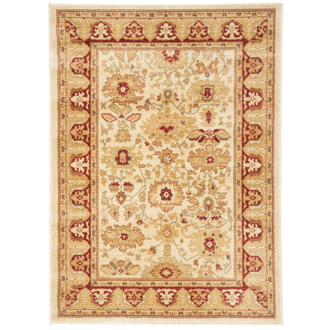 SAFAVIEH Heirloom Collection HLM1741-1140 Creme / Red Rug Image 3