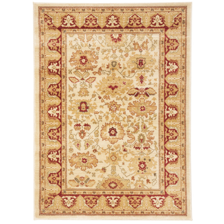 SAFAVIEH Heirloom Collection HLM1741-1140 Creme / Red Rug Image 3