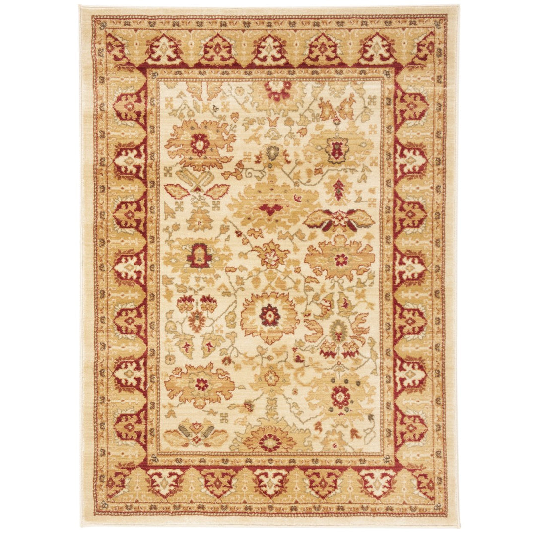 SAFAVIEH Heirloom Collection HLM1741-1140 Creme / Red Rug Image 1