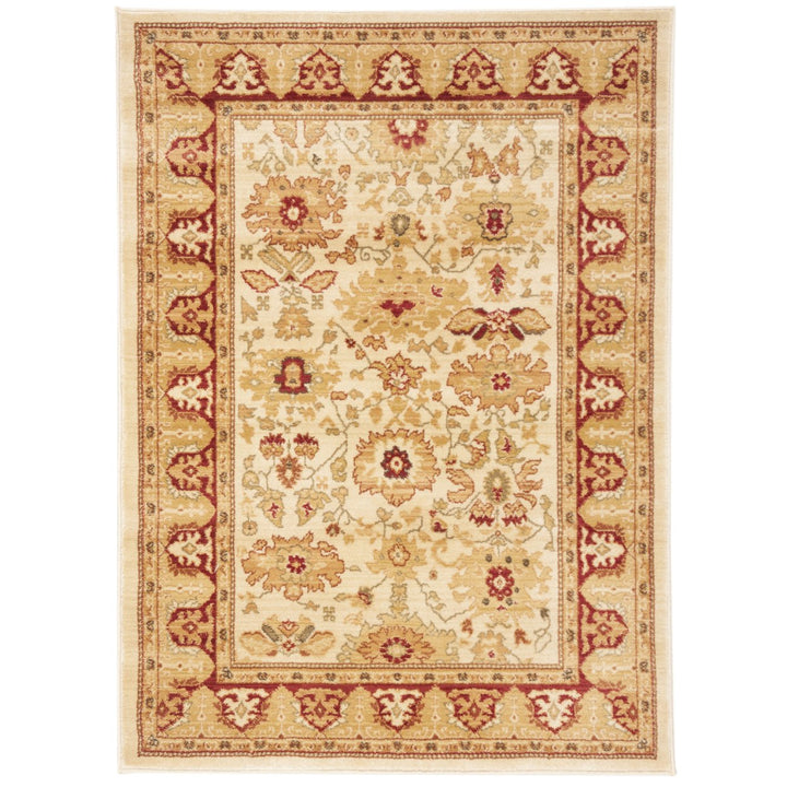 SAFAVIEH Heirloom Collection HLM1741-1140 Creme / Red Rug Image 1