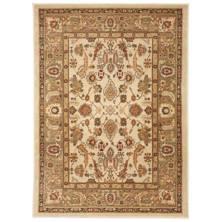 SAFAVIEH Heirloom Collection HLM1740-1152 Cream/Green Rug Image 7