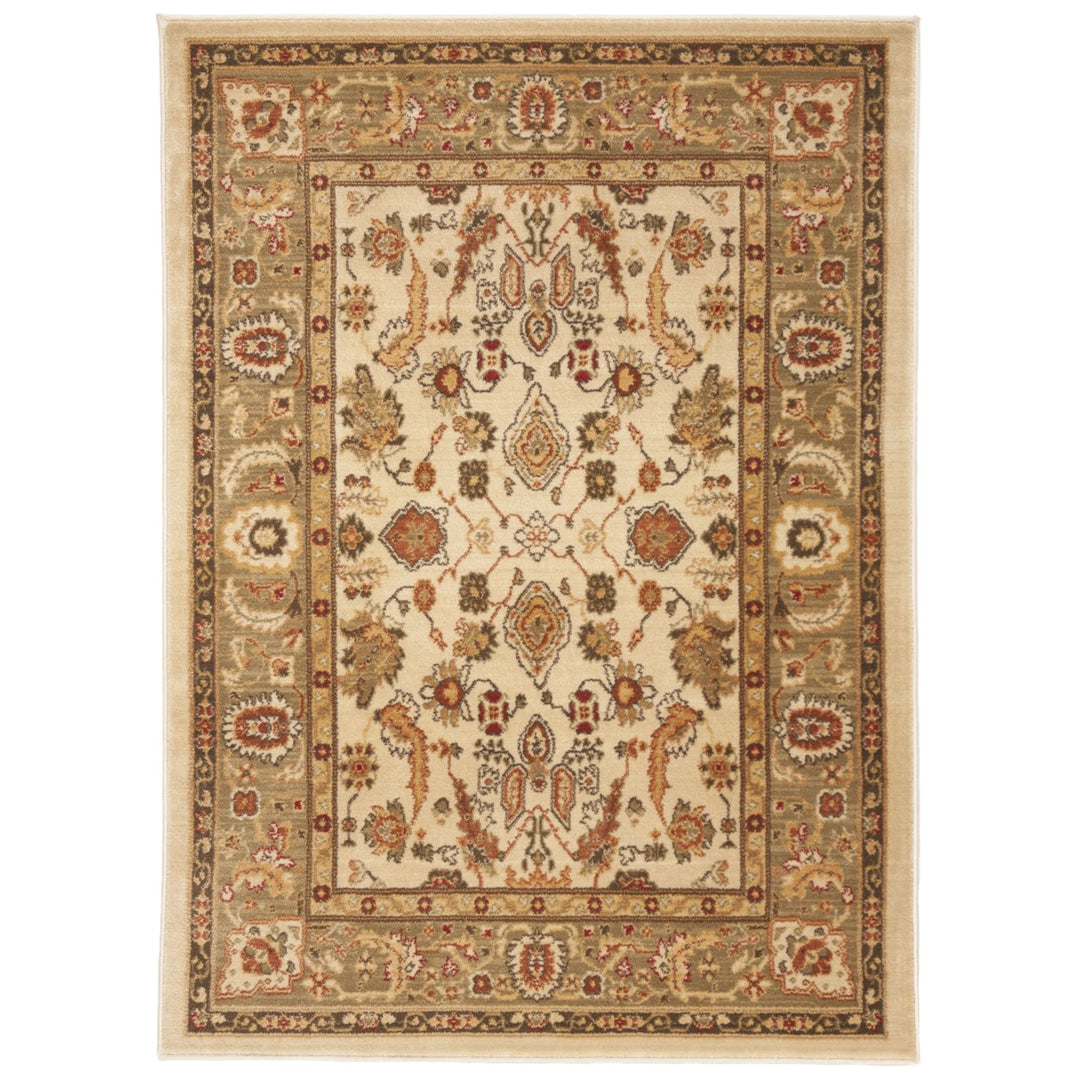 SAFAVIEH Heirloom Collection HLM1740-1152 Cream/Green Rug Image 1