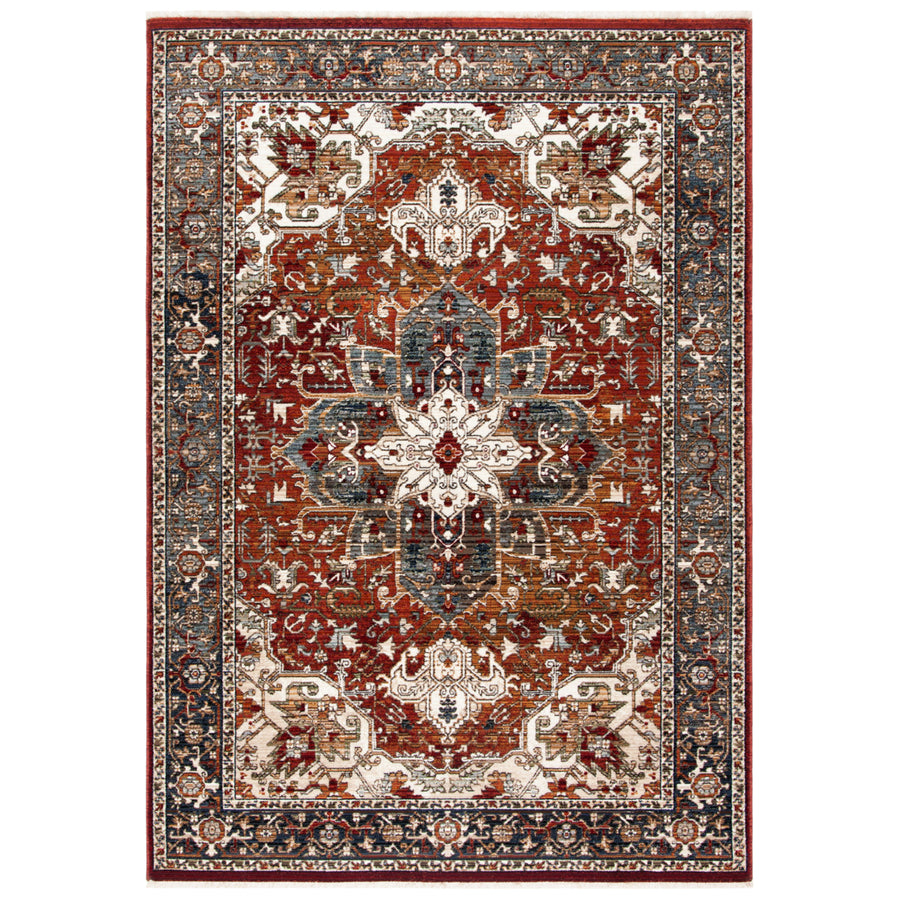 SAFAVIEH Herat Collection HRT301Q Red / Ivory Rug Image 1