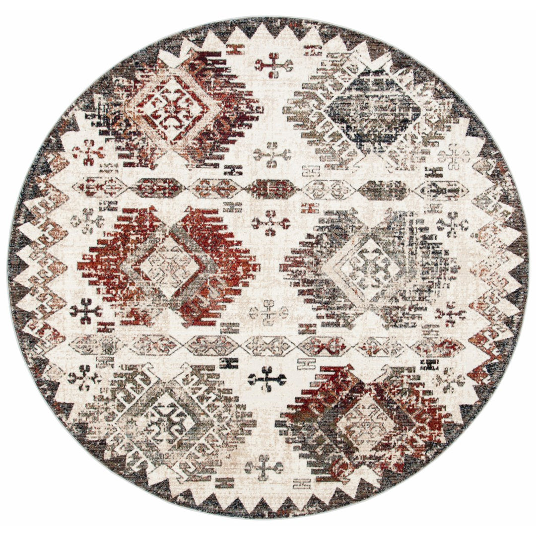 SAFAVIEH Herat Collection HRT319A Cream / Grey Rug Image 4