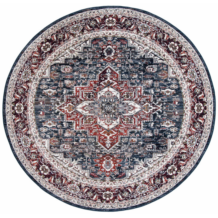 SAFAVIEH Herat Collection HRT321N Navy / Red Rug Image 4