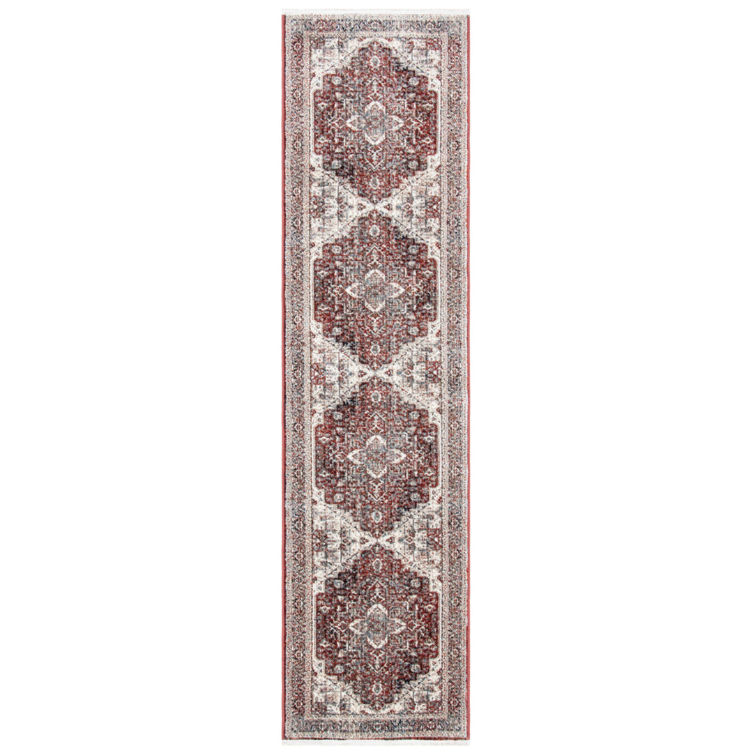 SAFAVIEH Herat Collection HRT321Q Red / Ivory Rug Image 5