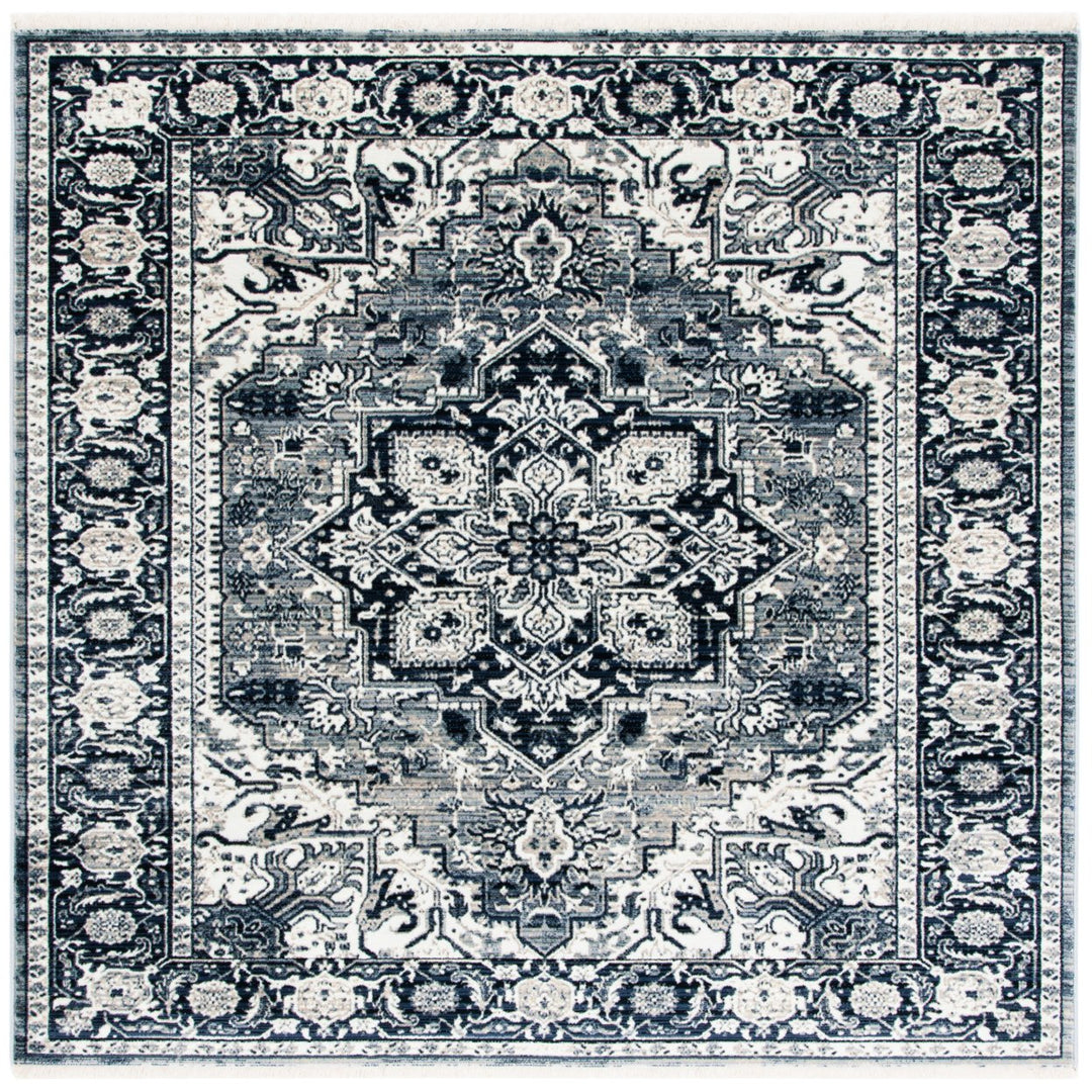 SAFAVIEH Herat Collection HRT331N Navy / Ivory Rug Image 5