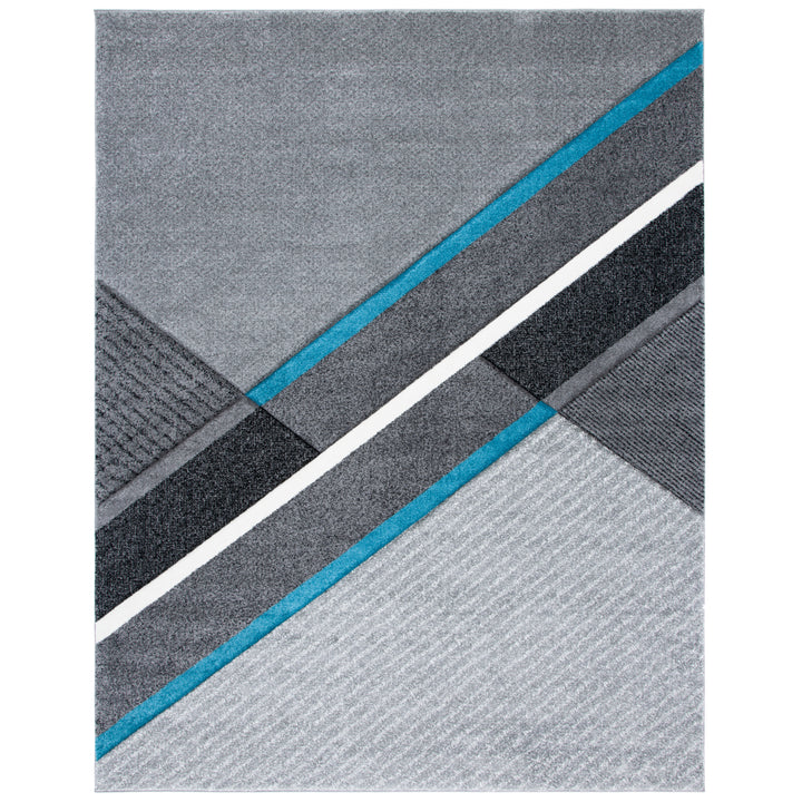 SAFAVIEH Hollywood Collection HLW711D Grey / Teal Rug Image 1