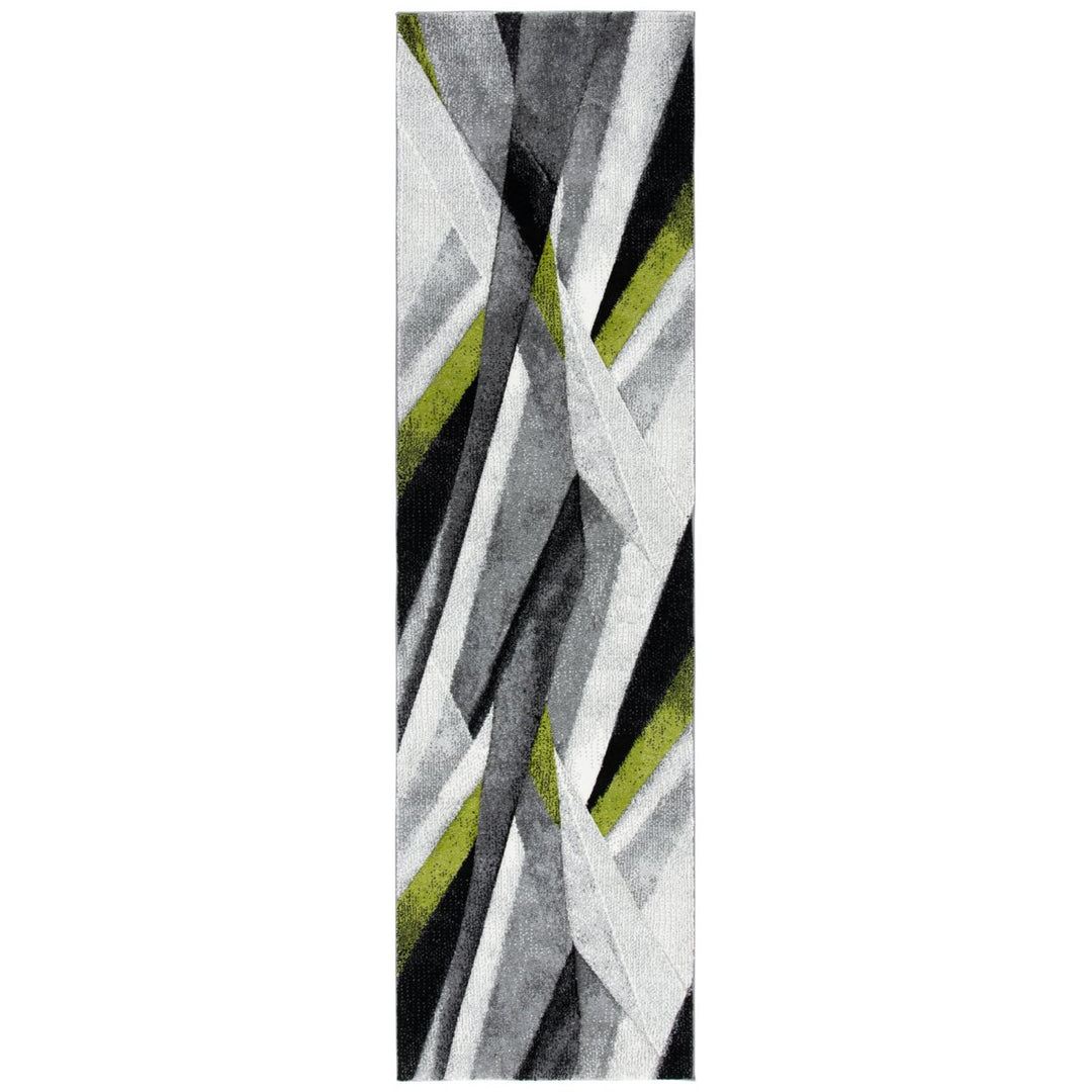 SAFAVIEH Hollywood Collection HLW710Y Grey / Green Rug Image 1