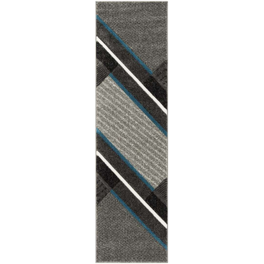 SAFAVIEH Hollywood Collection HLW711D Grey / Teal Rug Image 5