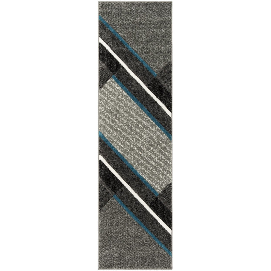 SAFAVIEH Hollywood Collection HLW711D Grey / Teal Rug Image 1