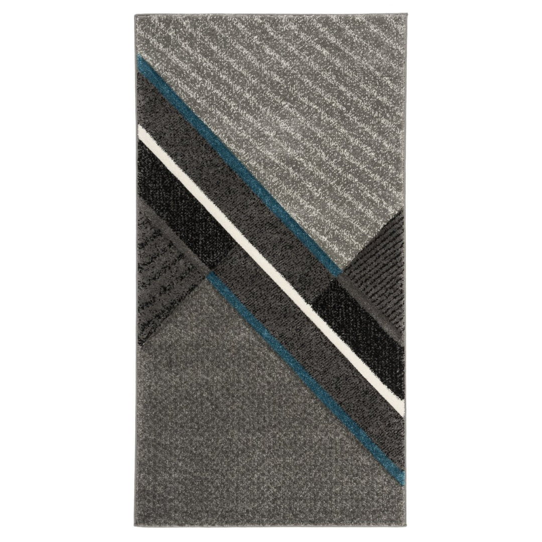 SAFAVIEH Hollywood Collection HLW711D Grey / Teal Rug Image 1