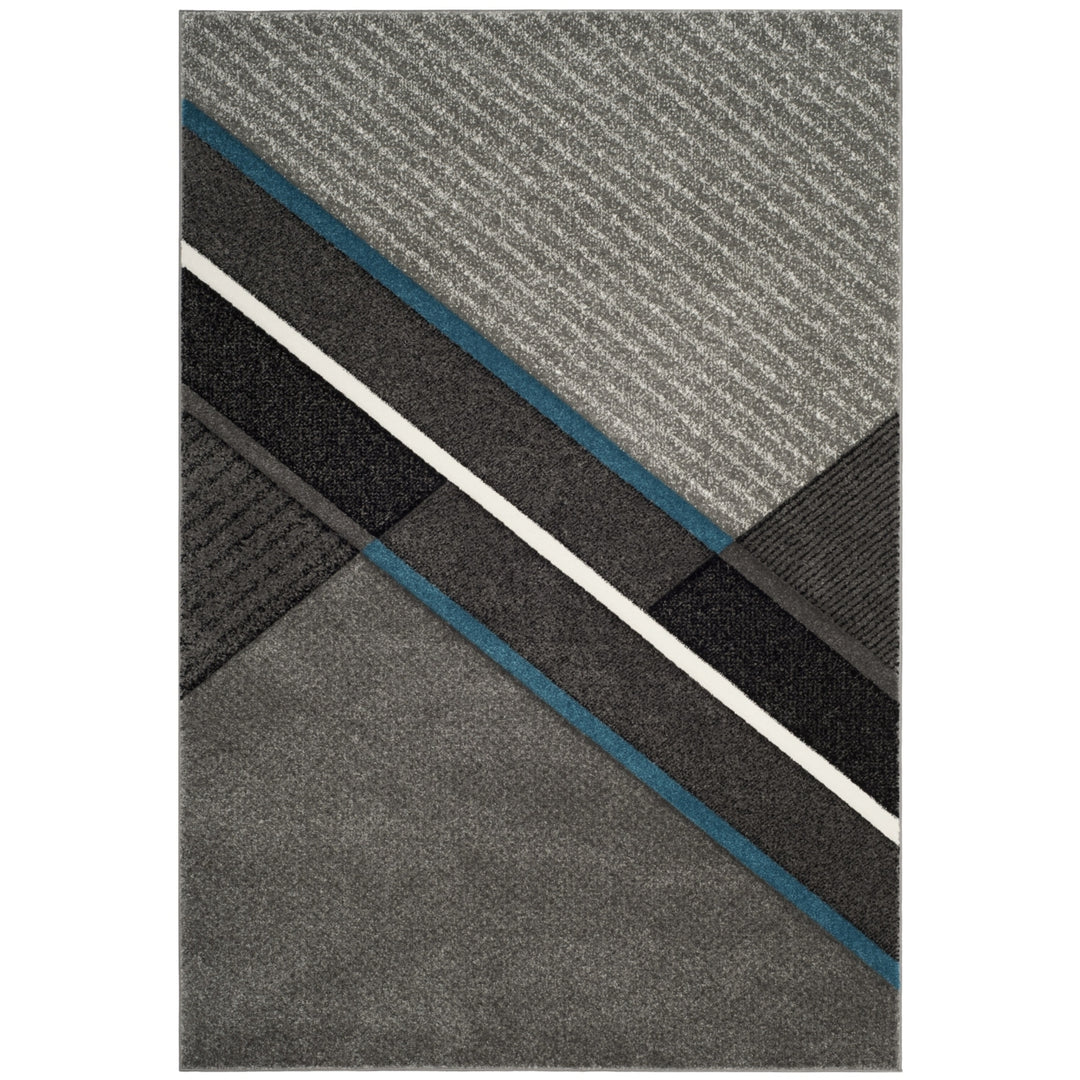 SAFAVIEH Hollywood Collection HLW711D Grey / Teal Rug Image 8