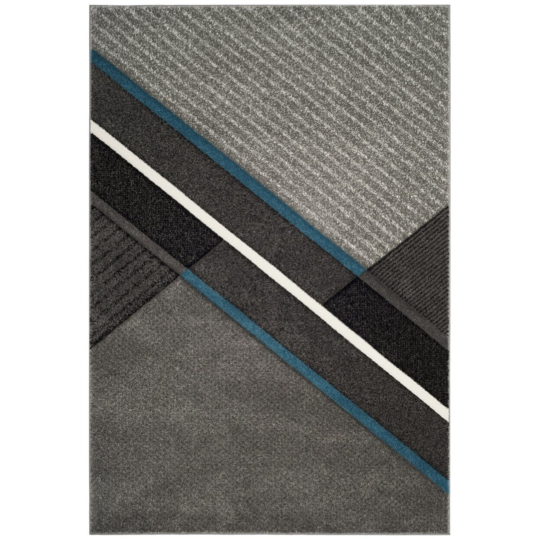 SAFAVIEH Hollywood Collection HLW711D Grey / Teal Rug Image 1