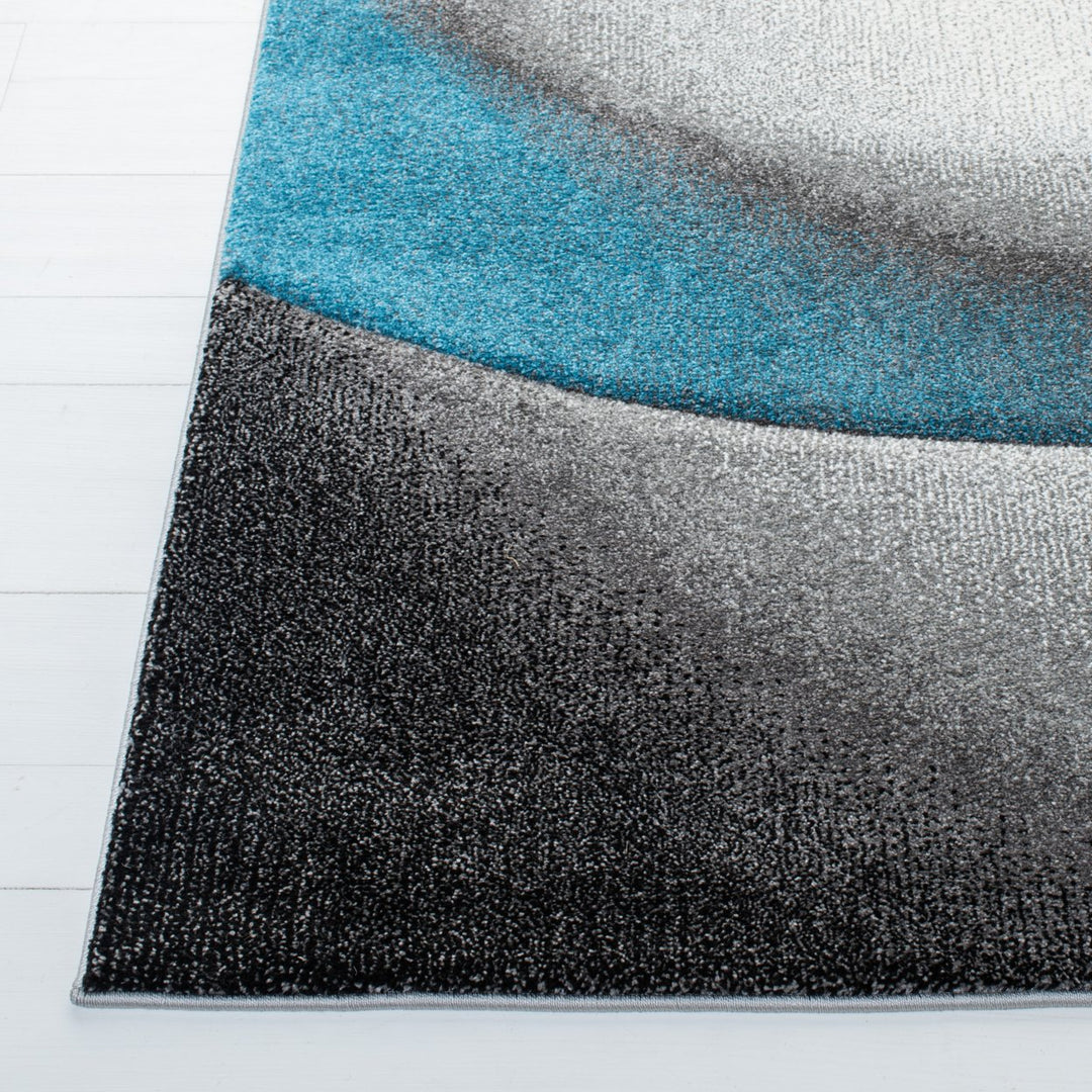 SAFAVIEH Hollywood Collection HLW716M Grey / Blue Rug Image 7