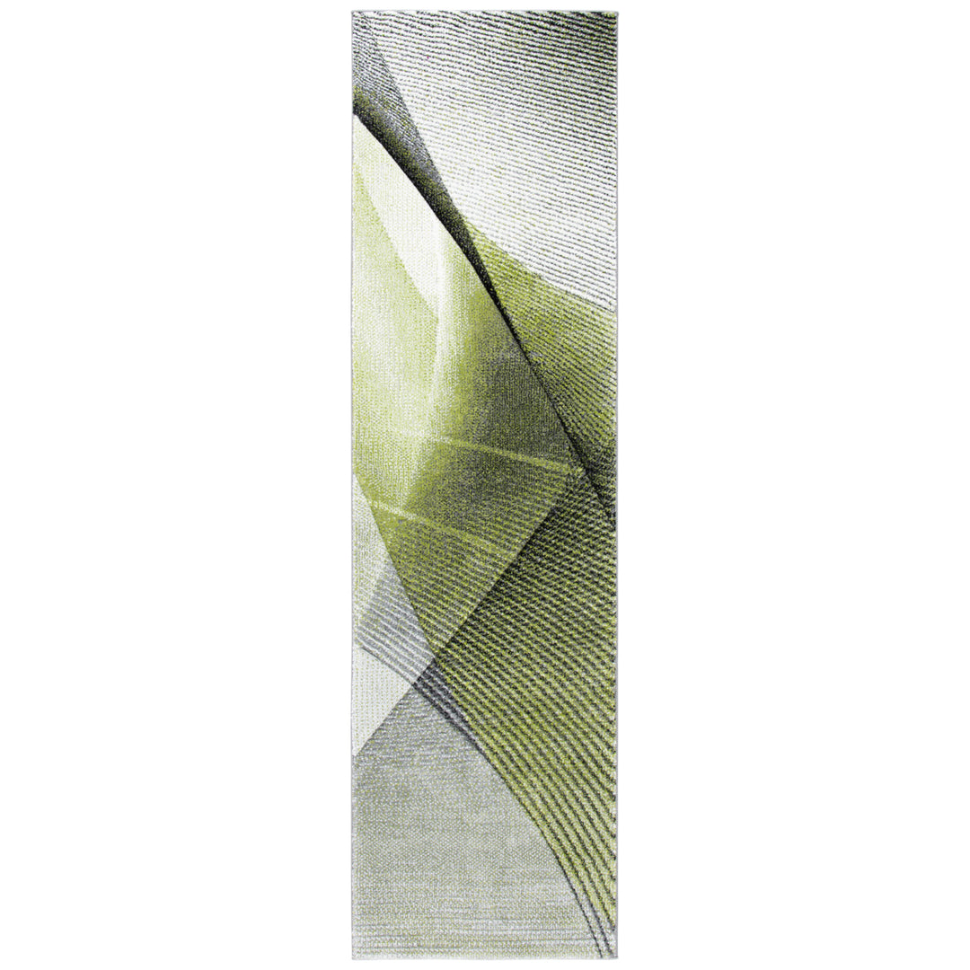 SAFAVIEH Hollywood Collection HLW715Y Grey / Green Rug Image 5