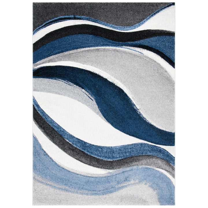 SAFAVIEH Hollywood Collection HLW766F Grey / Blue Rug Image 3