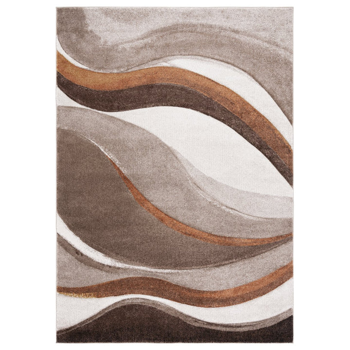 SAFAVIEH Hollywood Collection HLW766B Beige/Brown Rug Image 2