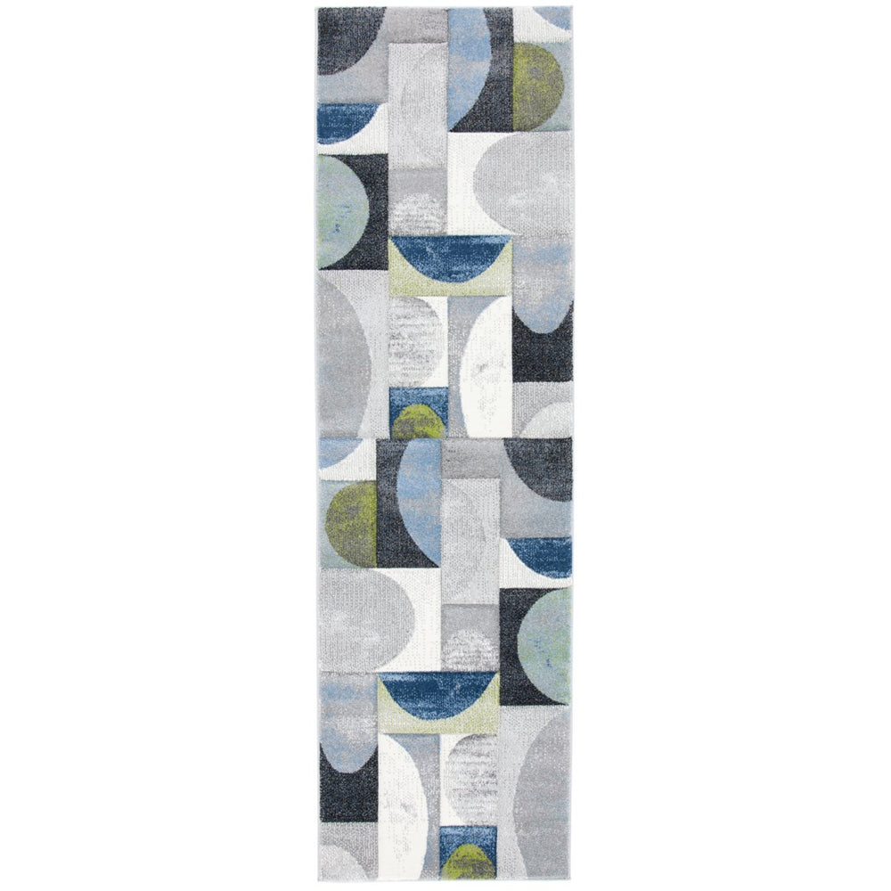 SAFAVIEH Hollywood Collection HLW798F Grey / Blue Rug Image 2