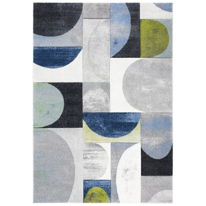 SAFAVIEH Hollywood Collection HLW798F Grey / Blue Rug Image 3